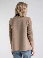 Lucile — Manteau femme manches patchwork décontracté poches coton