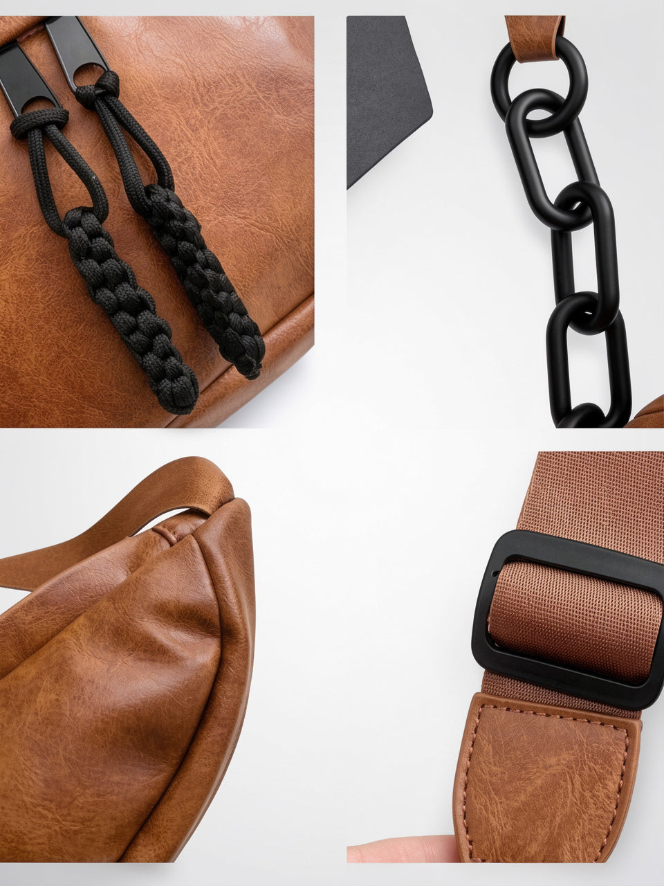 Ysance — Sac banane femme cuir - 4