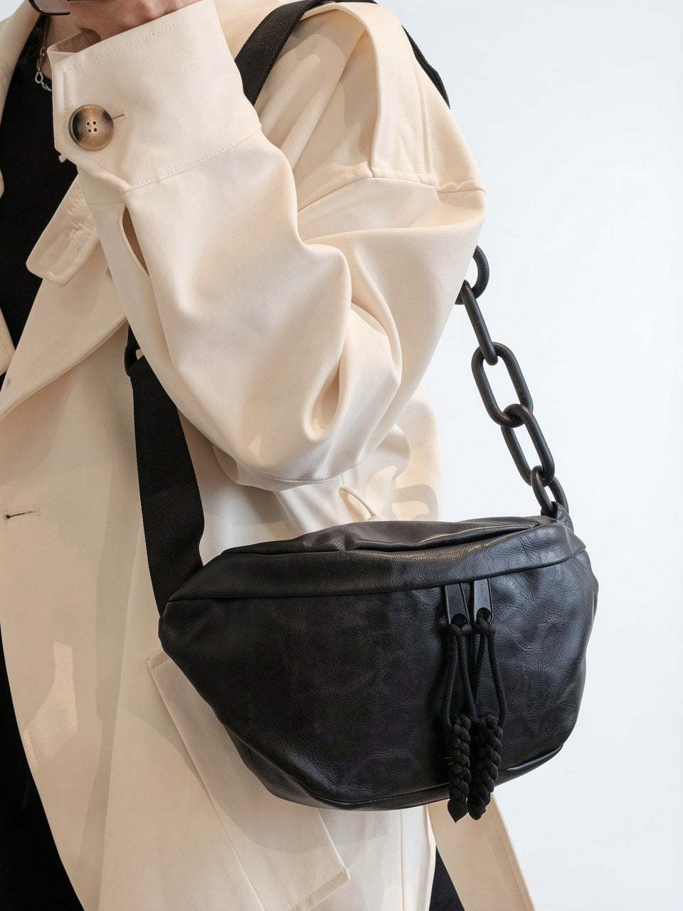 Ysance — Sac banane femme cuir - 7