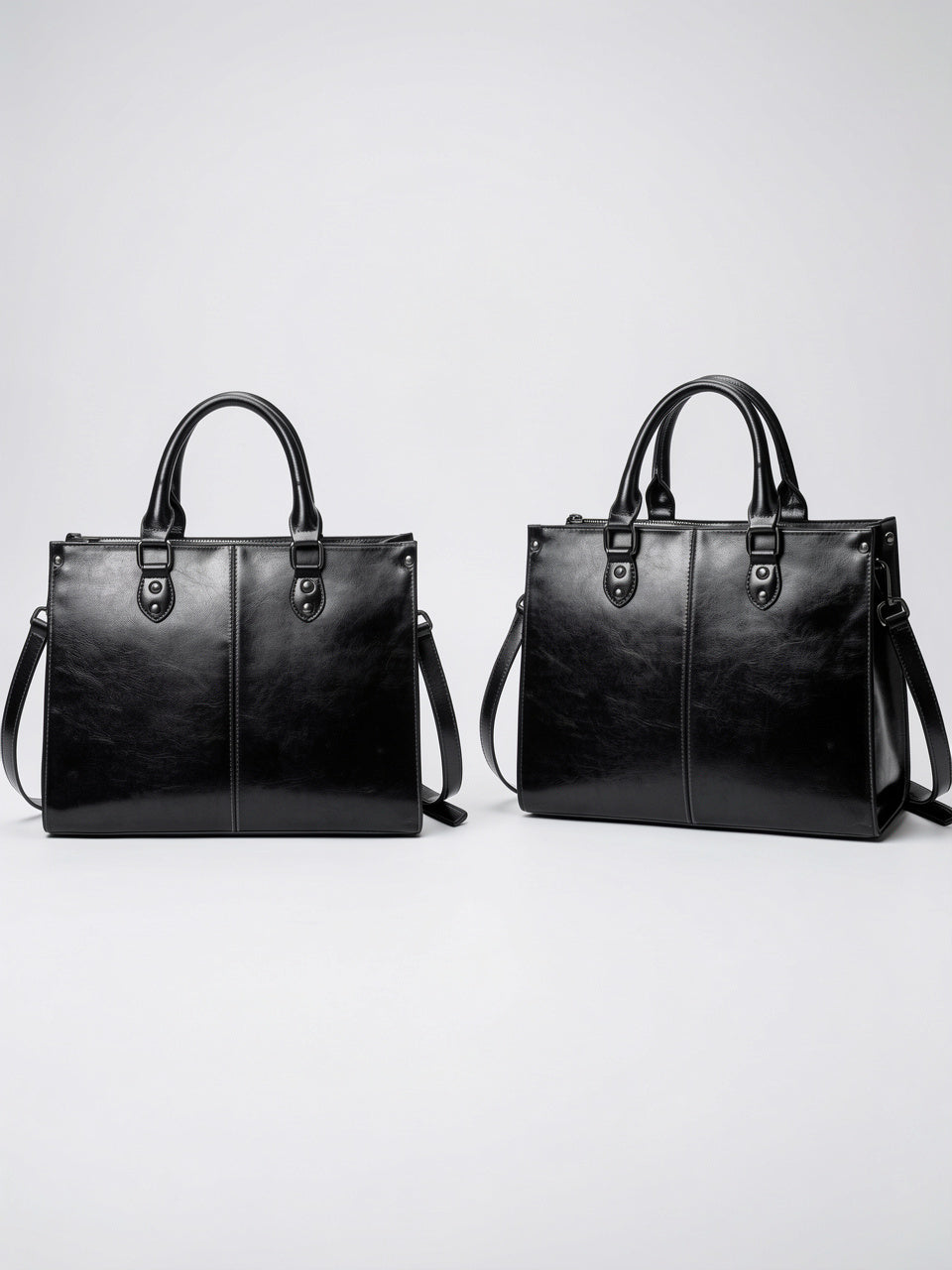 Ysande — Sac en cuir à main marron - 12