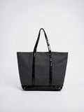 Ysandra — Cabas sac - Gris foncé paillettes noirs
