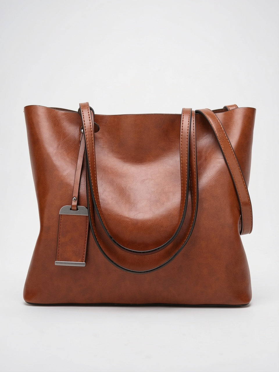Ysane — Cabas Sac Cuir - Marron Cuir PU