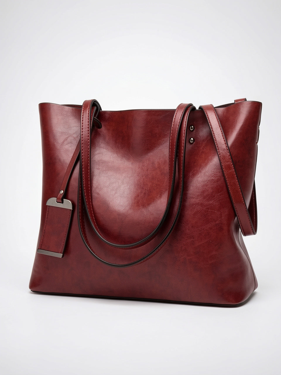 Ysane — Cabas Sac Cuir - Rouge Cuir PU