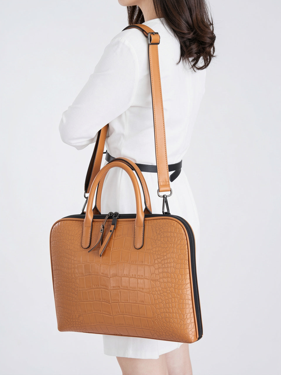 Ysara — Sac ordinateur en cuir femme - 9