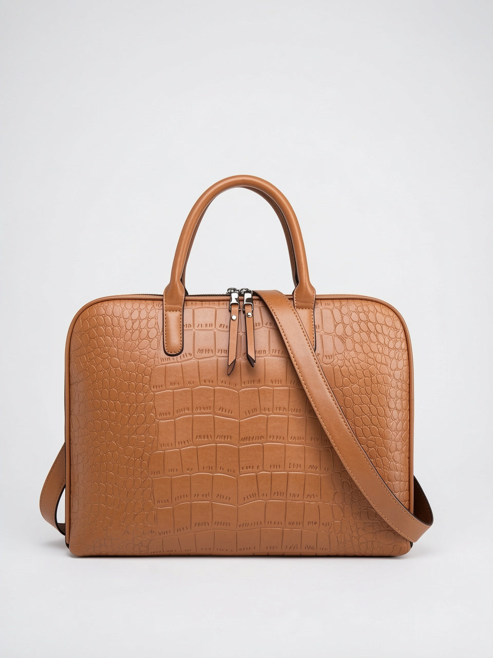 Ysara — Sac ordinateur en cuir femme - Marron 37cm-4cm-26cm Cuir PU