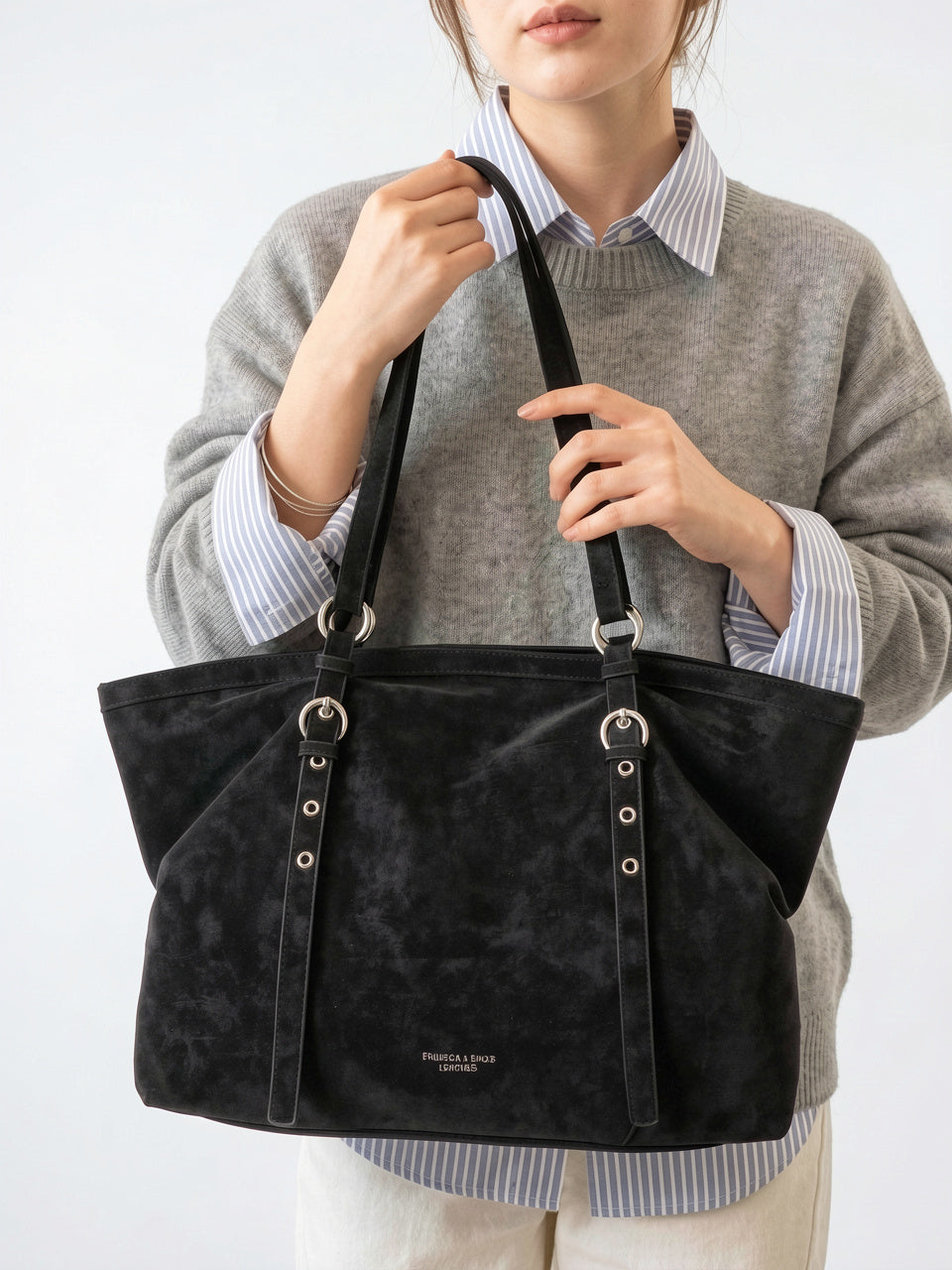 Ysbel — Cabas Sac de Cours Femme Vintage Sangles Suédine - 3
