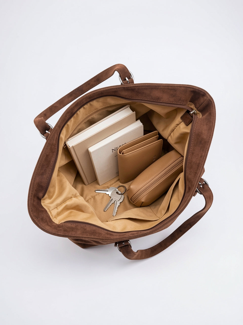 Ysbel — Cabas Sac de Cours Femme Vintage Sangles Suédine - 8