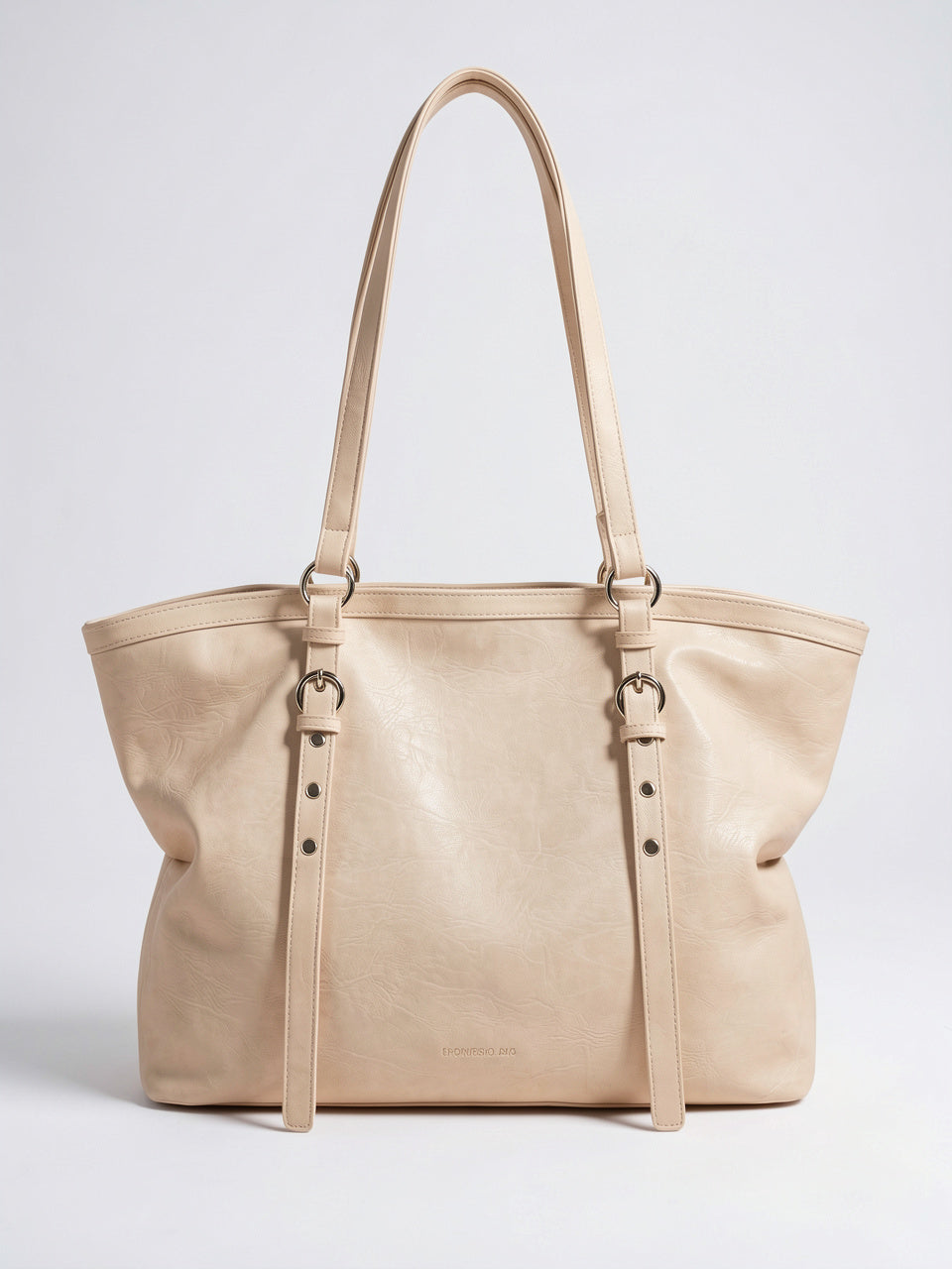 Ysbel — Cabas Sac de Cours Femme Vintage Sangles Suédine - Beige