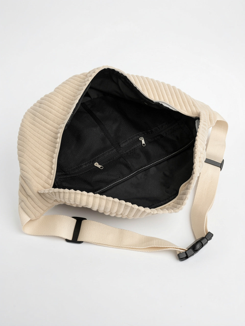 Ysée — Grand sac banane en velours côtelé - 14