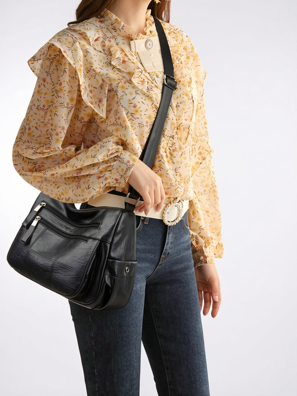 Ysée-Louise — Sac Vintage à Main Multipoches - 10