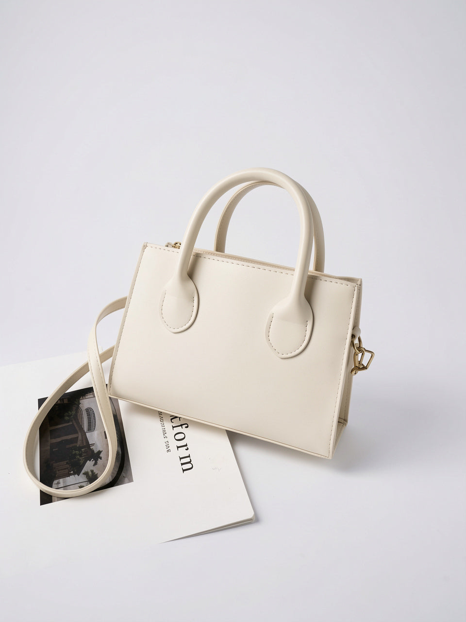 Ysée — Petit sac à bandoulière à main - Blanc
