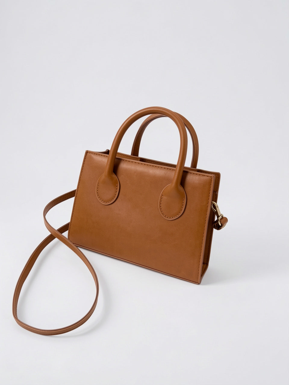 Ysée — Petit sac à bandoulière à main - Marron