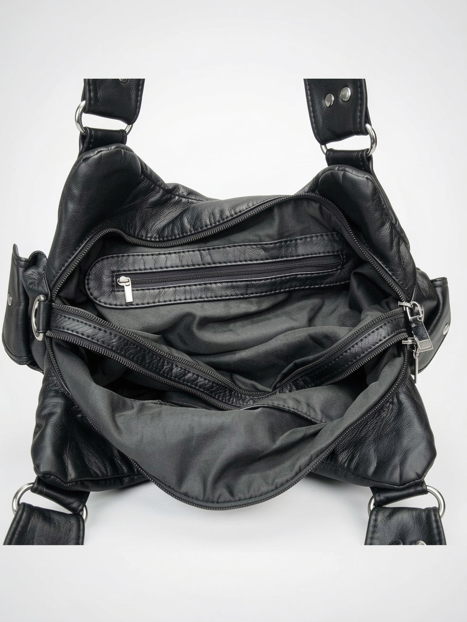 Ysée — Sac à main de cours souple et vintage à bandoulière - 3