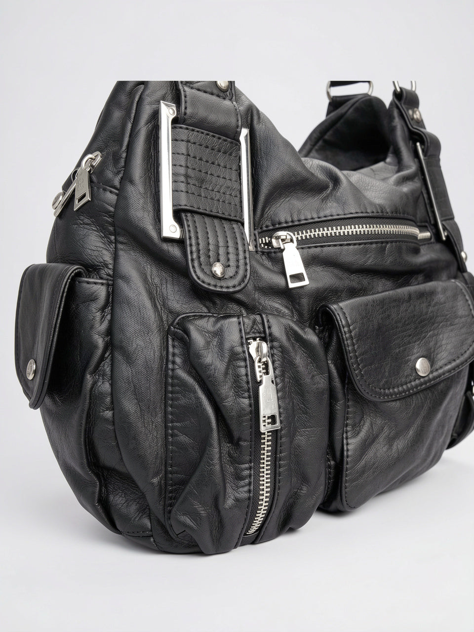 Ysée — Sac à main de cours souple et vintage à bandoulière - 5