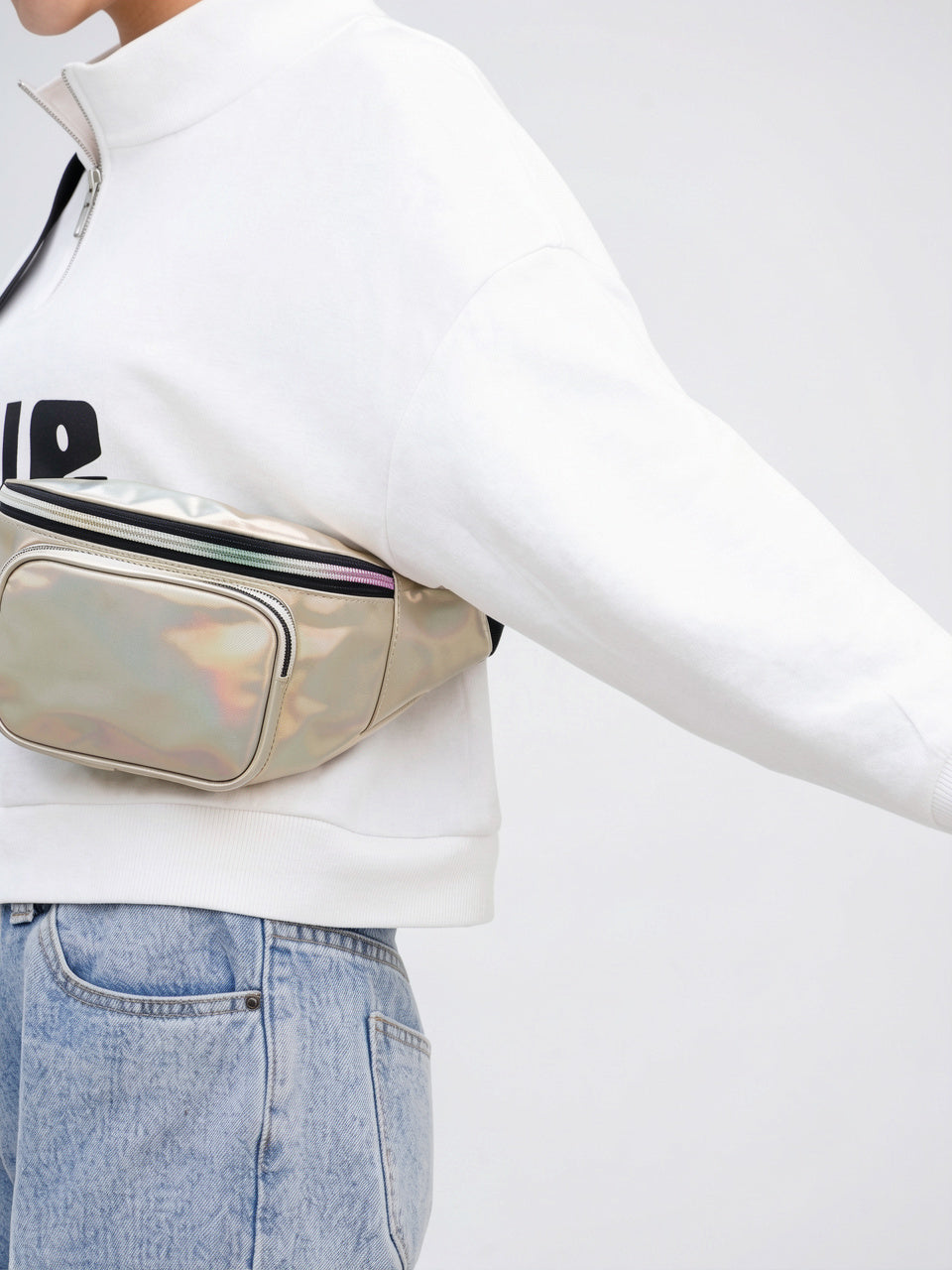 Ysée — Sac banane tendance brillant holographique - 3