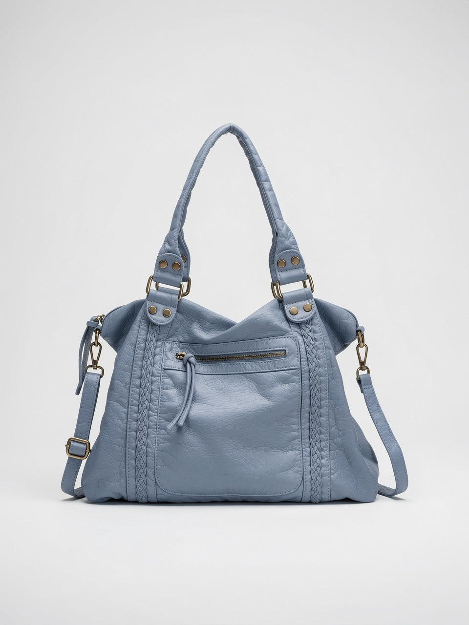 Ysée — Sac vintage de cours - Bleu
