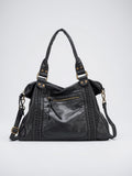 Ysée — Sac vintage de cours - Noir