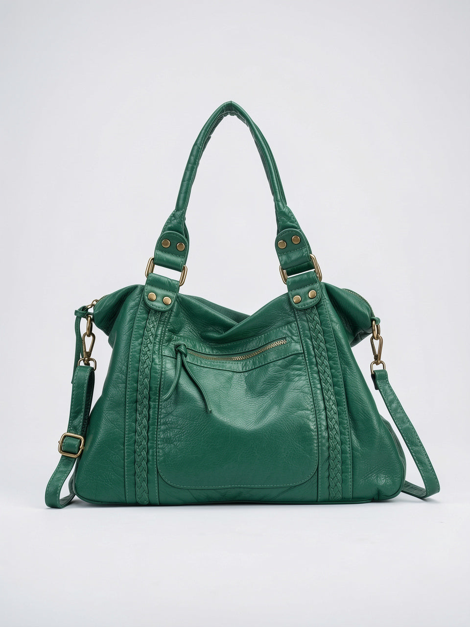 Ysée — Sac vintage de cours - Vert
