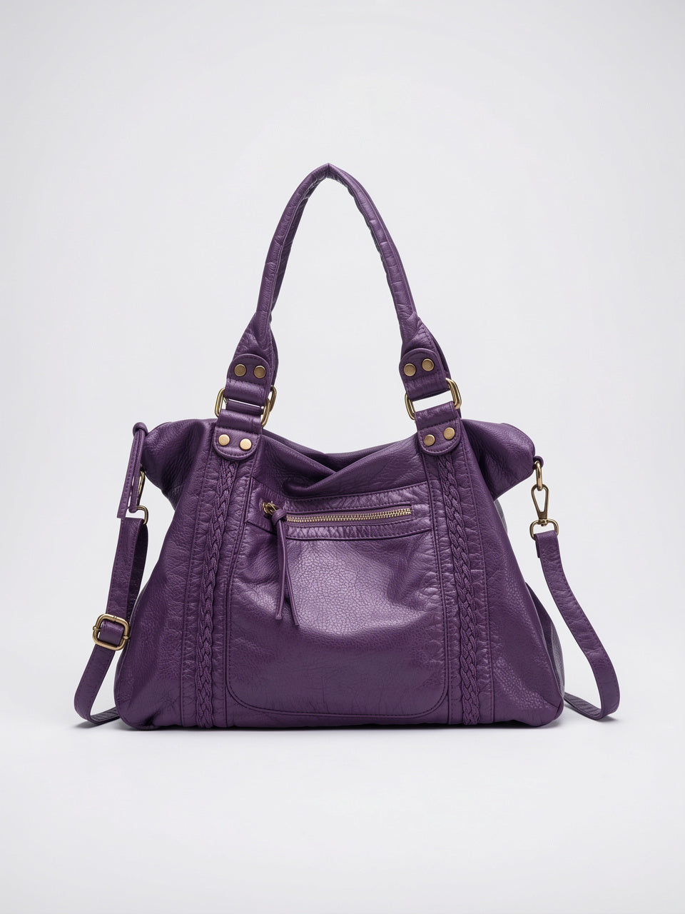 Ysée — Sac vintage de cours - Violet