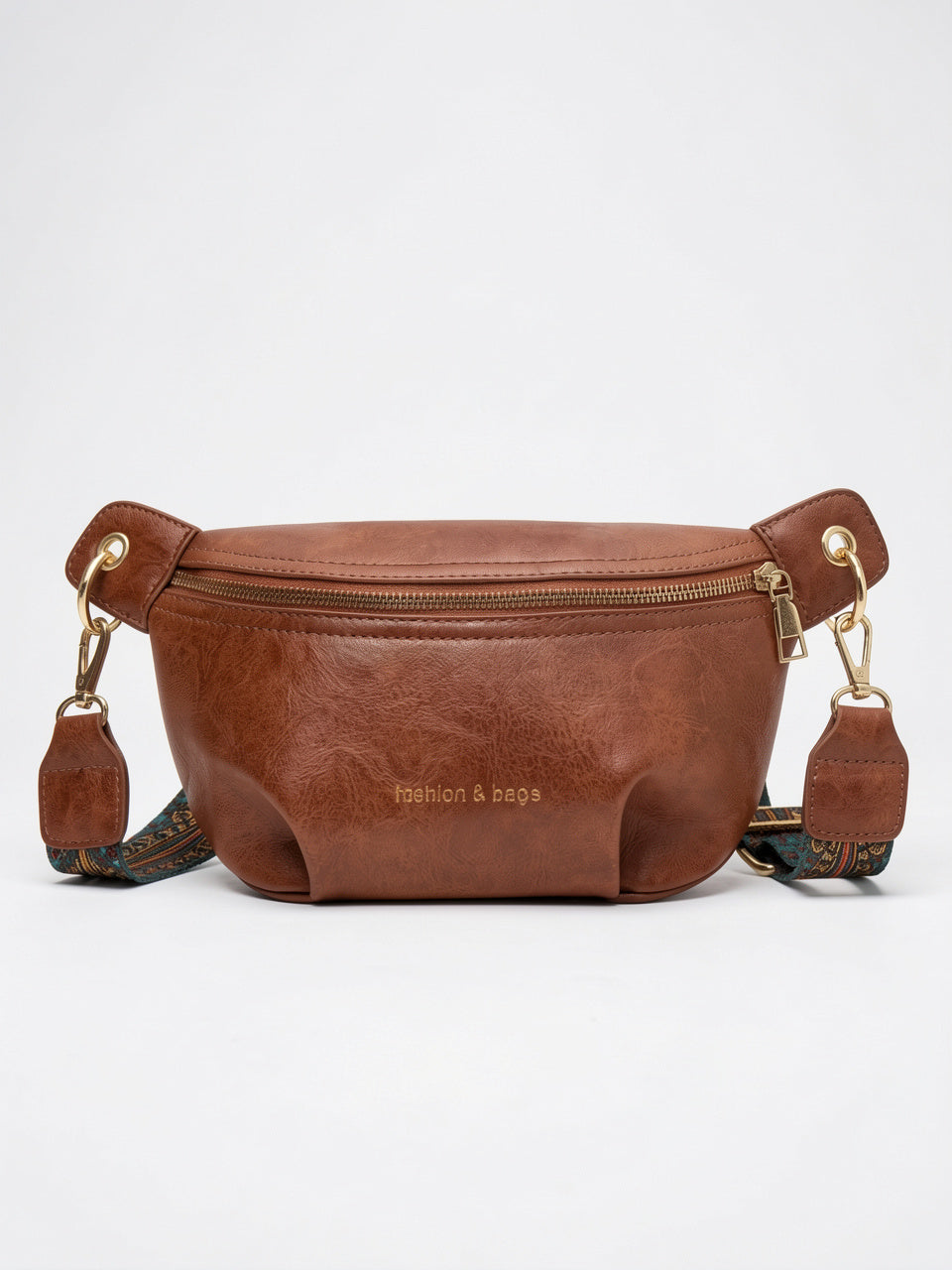 Ysèle — Sac banane femme cuir - Marron Cuir PU Femme