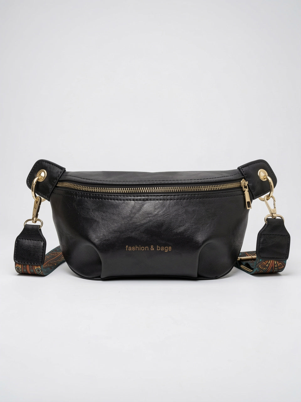 Ysèle — Sac banane femme cuir - Noir Cuir PU Femme