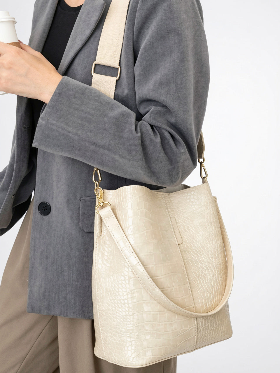 Ysèle — Sac Croco Seau - 2