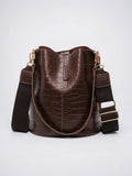 Ysèle — Sac Croco Seau - Marron