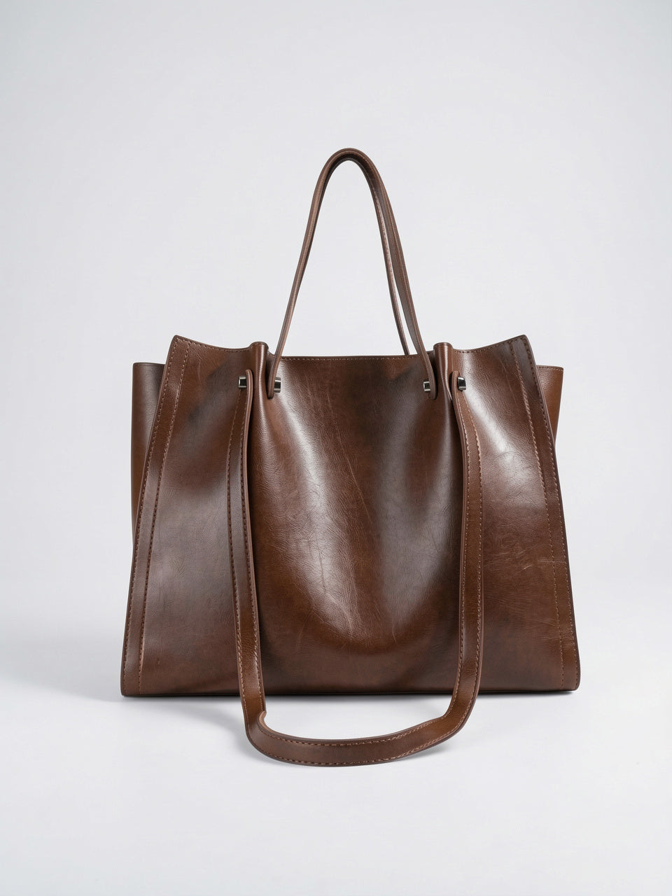 Ysèle — Sac de cours style de luxe - Café