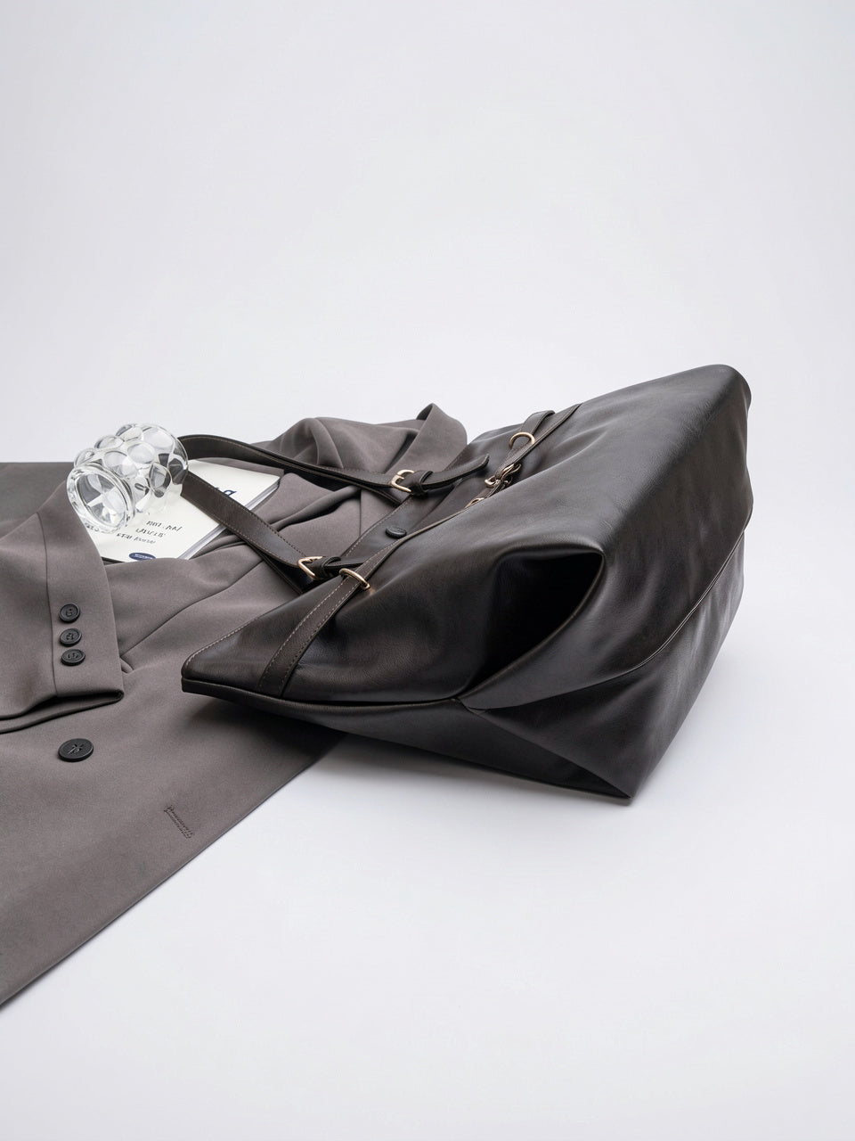 Ysélia — Grand cabas sac à main vintage de cours souple - 20