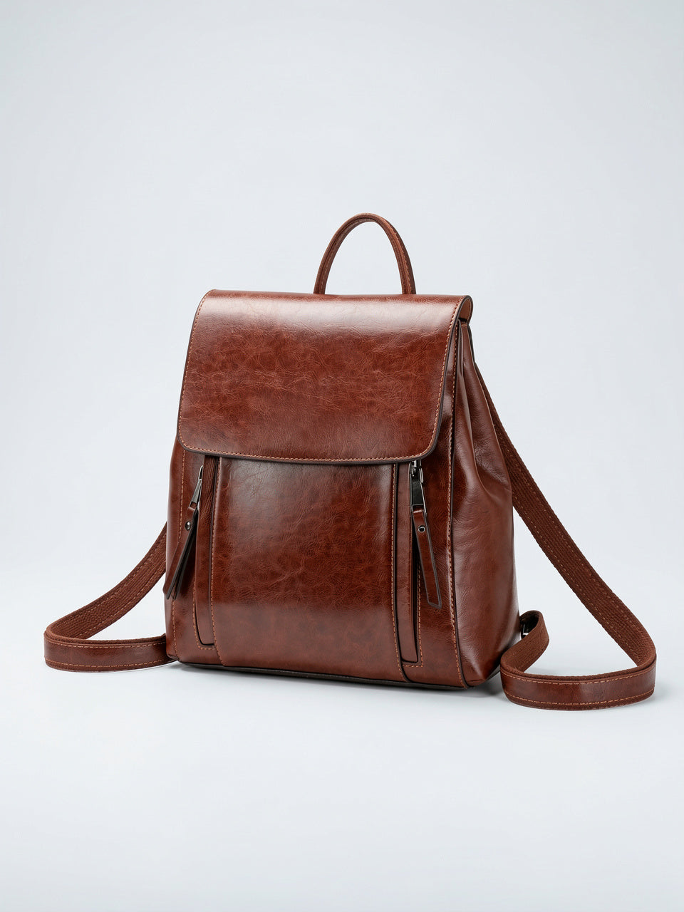 Yséline — Sac à dos élégant en cuir femme - 1