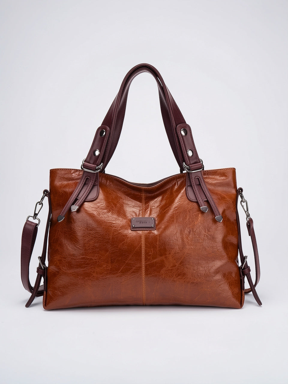 Ysella — Sac à Main Grand Souple - Marron