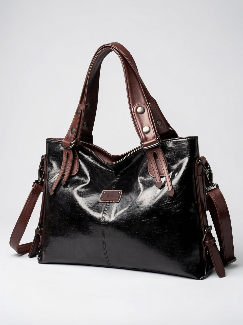 Ysella — Sac à Main Grand Souple - Noir