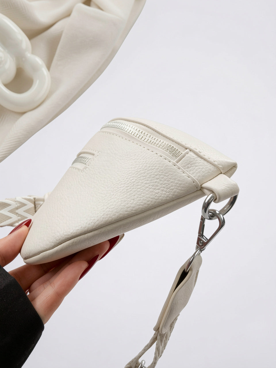 Yselle — Banane sacoche en cuir souple pour femme - 5