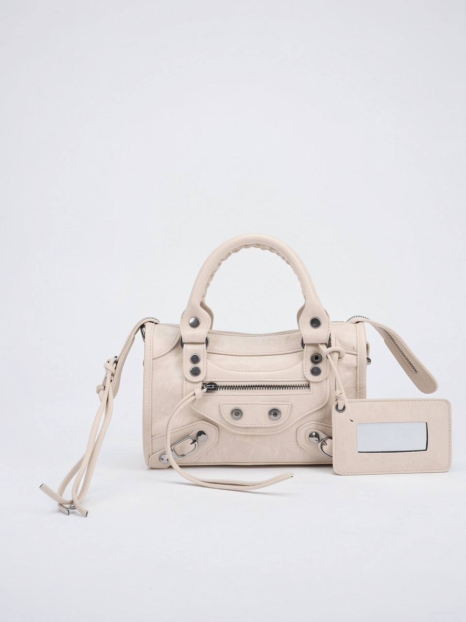 Ysilda — Sac à main tendance - Beige 24x8x15cm