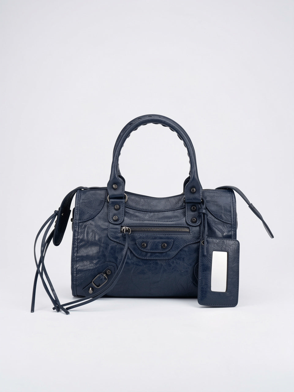 Ysilda — Sac à main tendance - Bleu Foncé 30x10x22cm
