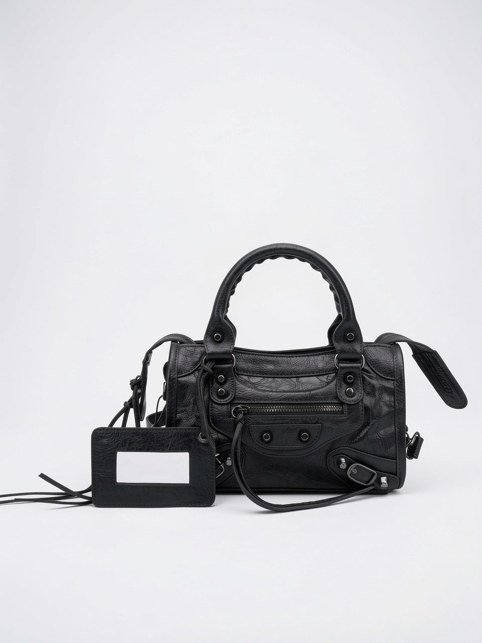 Ysilda — Sac à main tendance - Noir 24x8x15cm