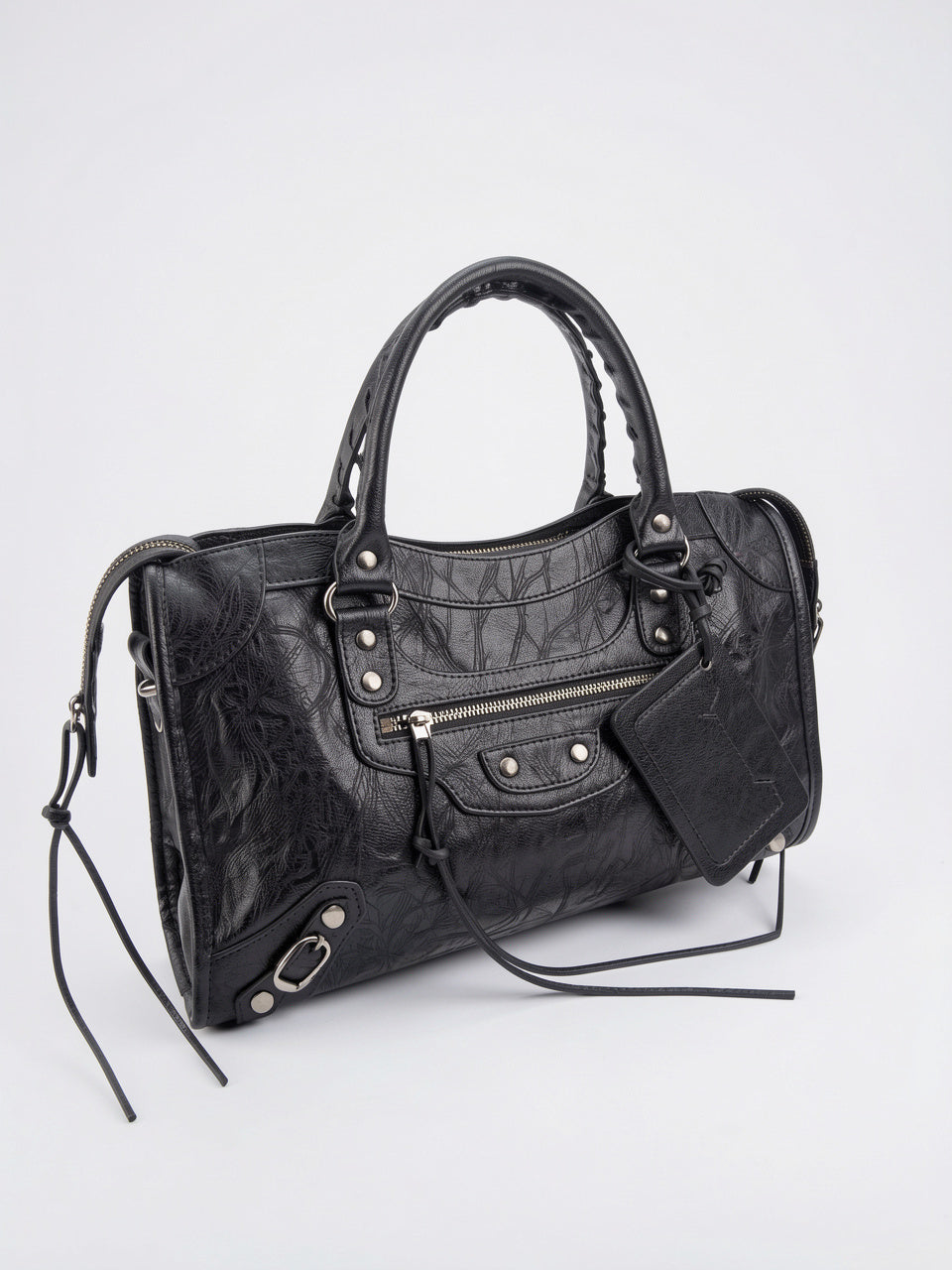 Ysilda — Sac à main tendance - Noir 42x12x26cm