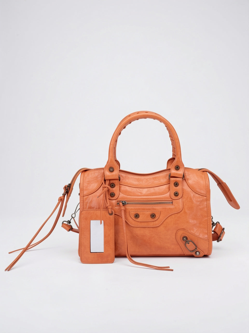 Ysilda — Sac à main tendance - Orange 30x10x22cm