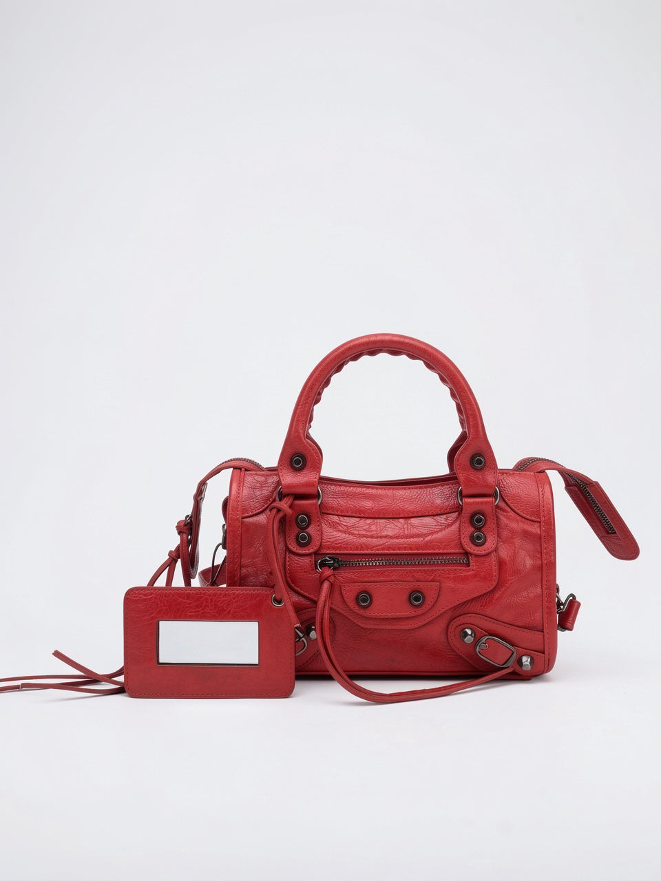 Ysilda — Sac à main tendance - Rouge 24x8x15cm