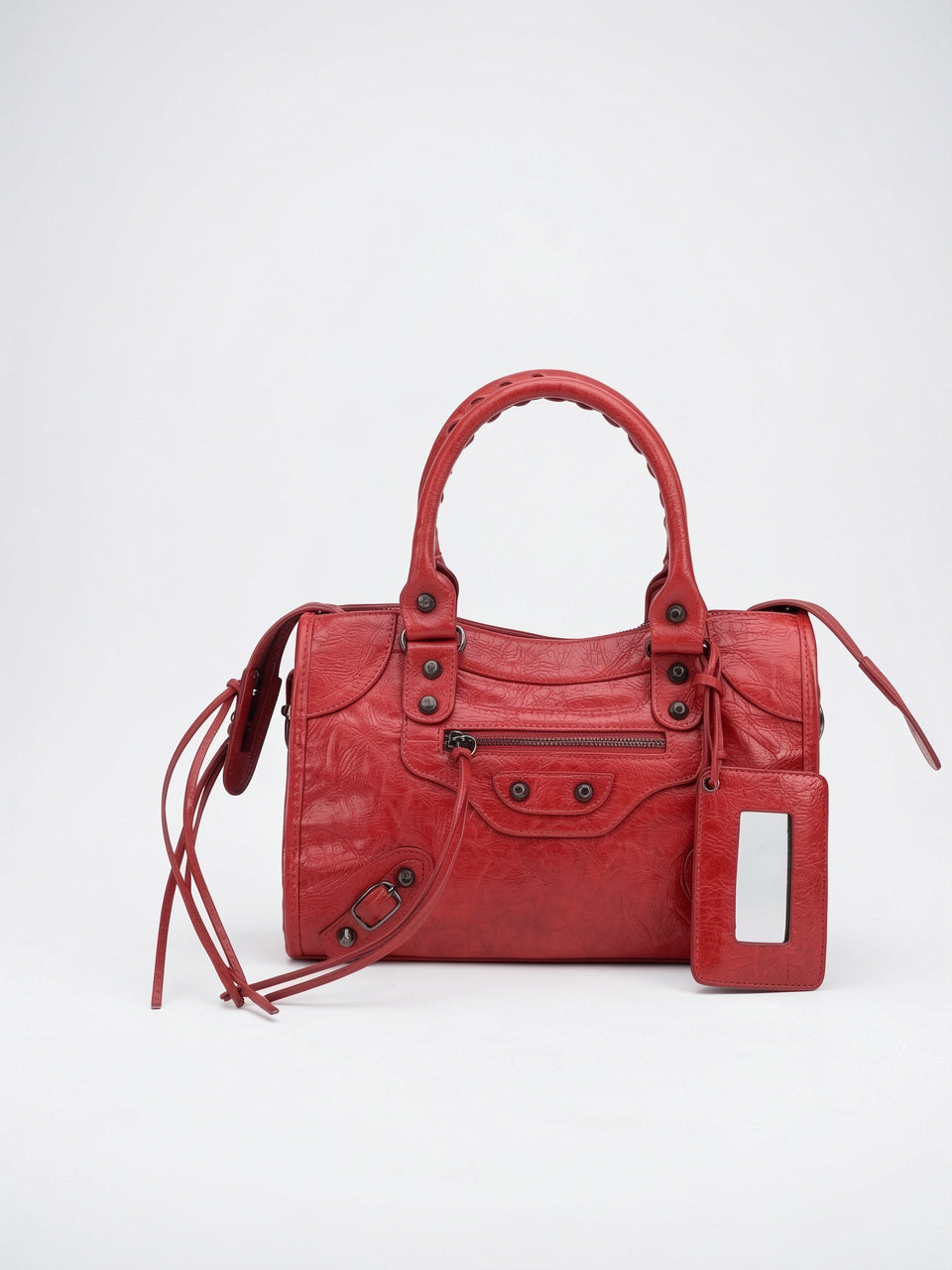 Ysilda — Sac à main tendance - Rouge 30x10x22cm