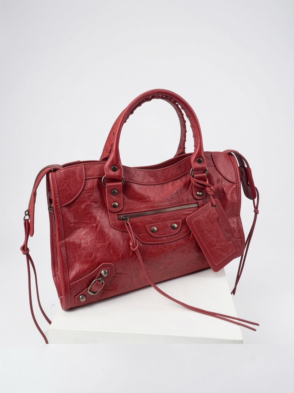 Ysilda — Sac à main tendance - Rouge 42x12x26cm