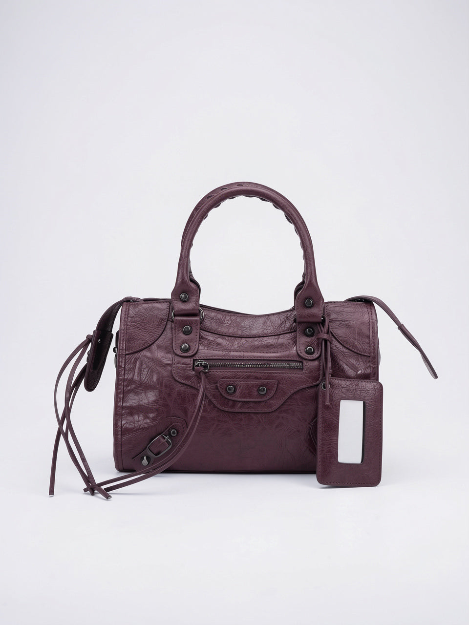 Ysilda — Sac à main tendance - Violet 30x10x22cm
