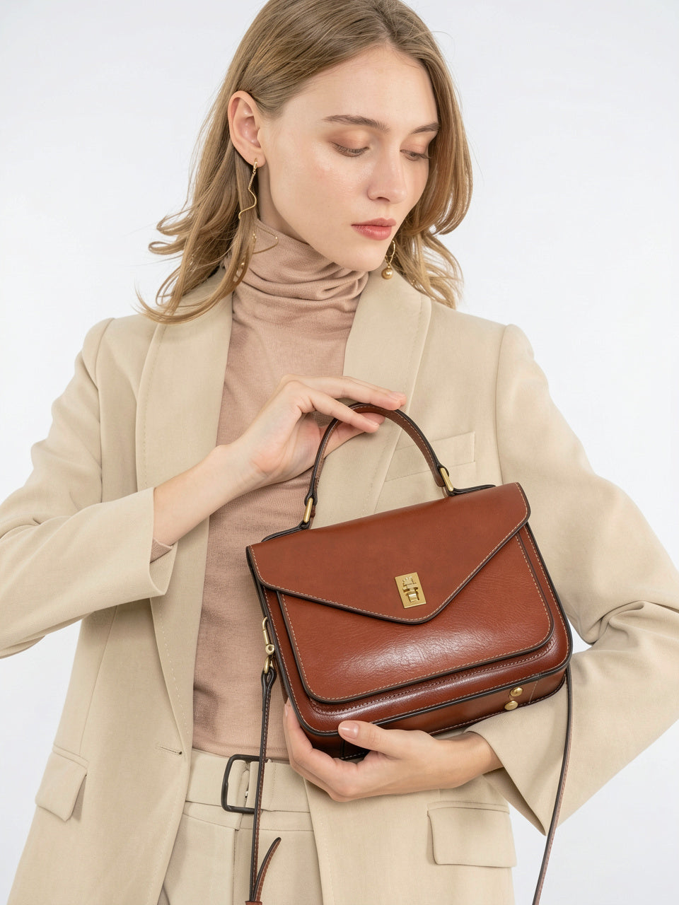 Ysora — Sac à bandoulière femme en cuir - 10