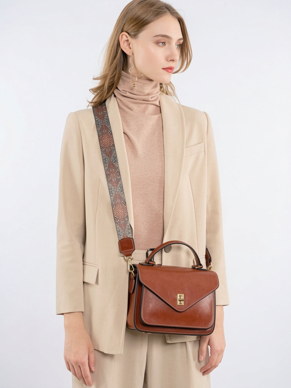 Ysora — Sac à bandoulière femme en cuir - 11