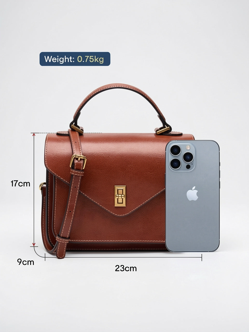Ysora — Sac à bandoulière femme en cuir - 7