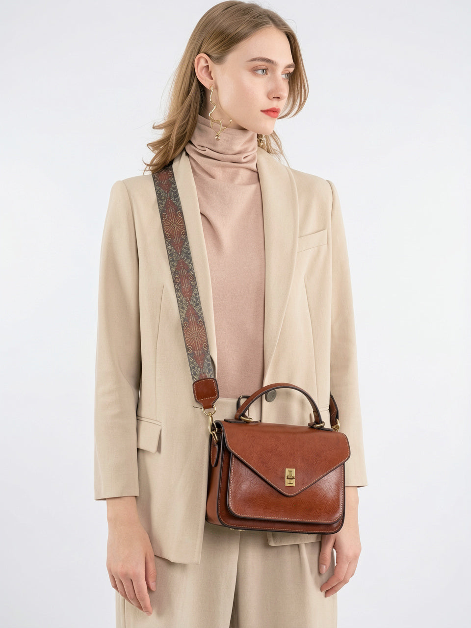 Ysora — Sac à bandoulière femme en cuir - 9