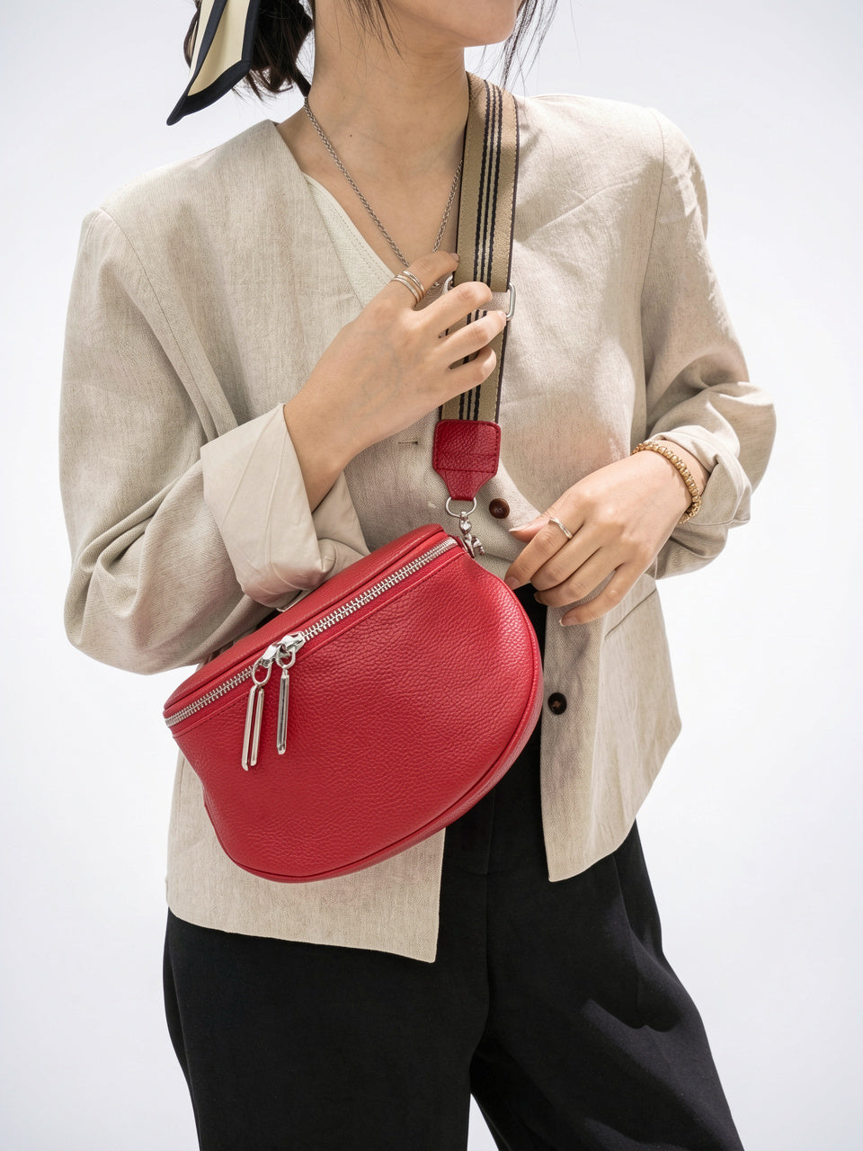 Ysora — Sac banane femme cuir - 18