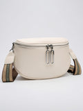 Ysora — Sac banane femme cuir - Beige Cuir Vegan Femme