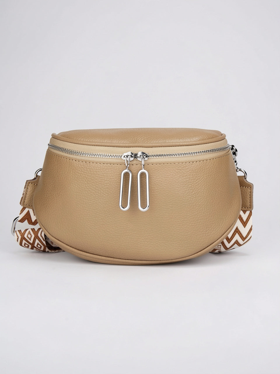 Ysora — Sac banane femme cuir - Khaki Cuir Vegan Femme