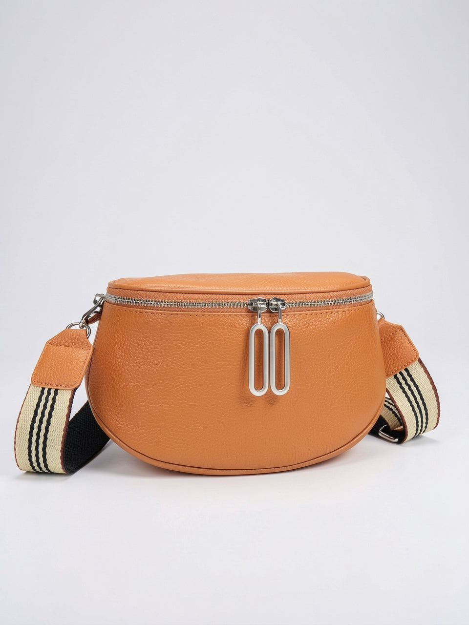 Ysora — Sac banane femme cuir - Marron Clair Cuir Vegan Femme